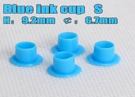 青い色のプラスチック入れ墨機械インク顔料のコップは付属品を入れ墨する