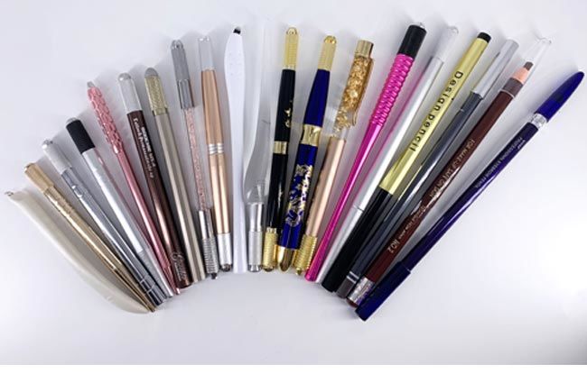 卸売価格のDouble-headed入れ墨の手動ペンの水晶の3D眉毛のためのアクリルのMicrobladingの永久的な構造のペン